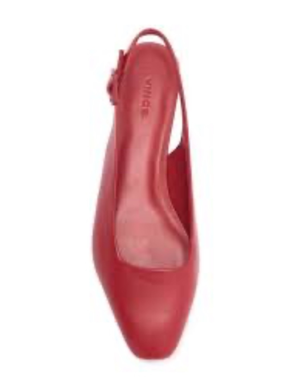 Vince Brody Slingback Flat Red Leather Size EU39 / US 8.5
